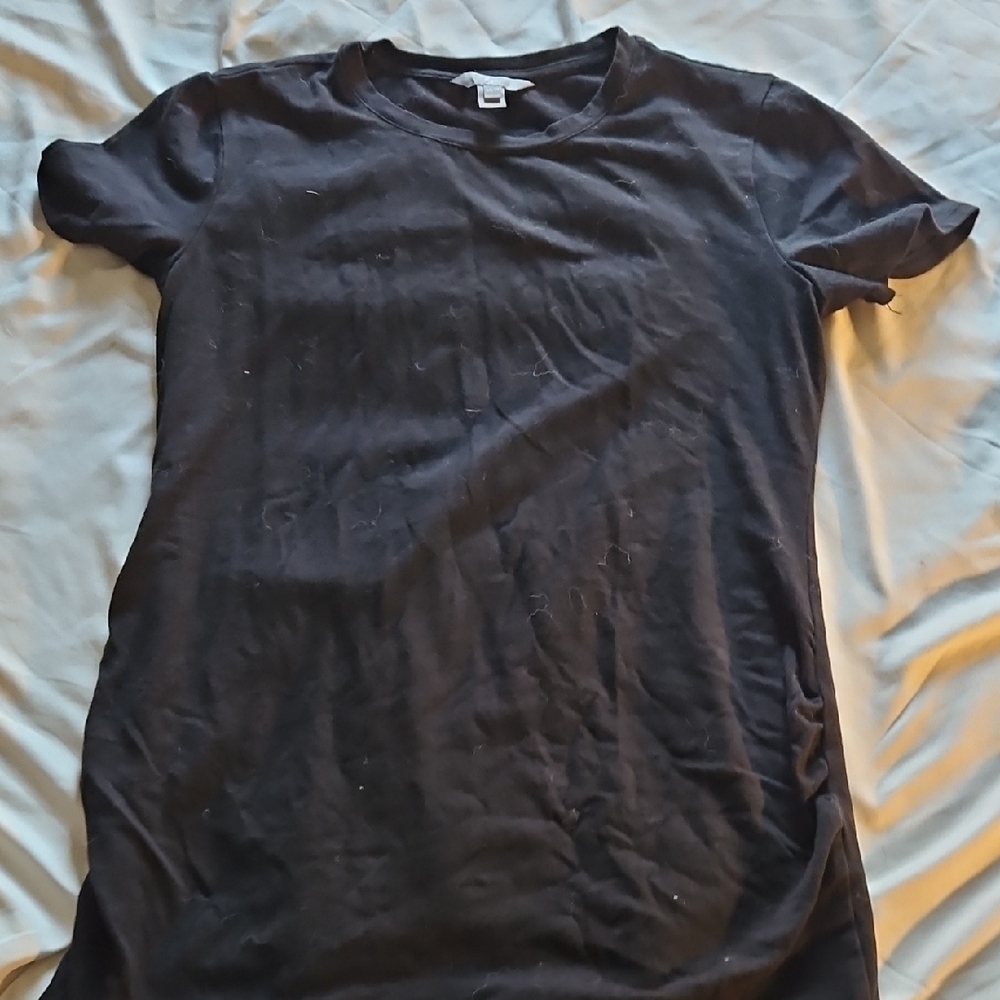 Sz XS Thyme Maternity Black Short Sleeve Tee - EC